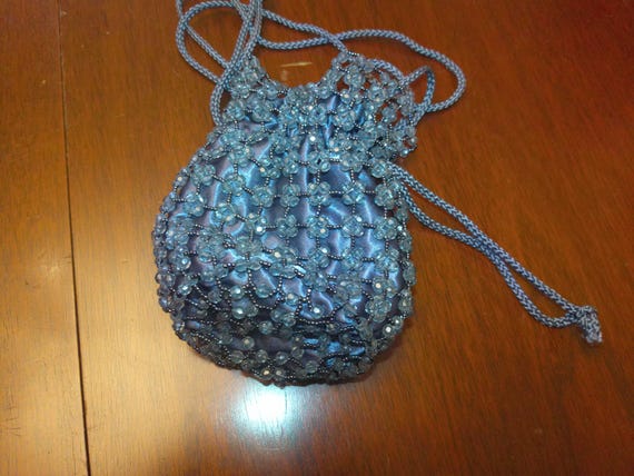Slouch Pouch Draw String Style Purse with a beaut… - image 3