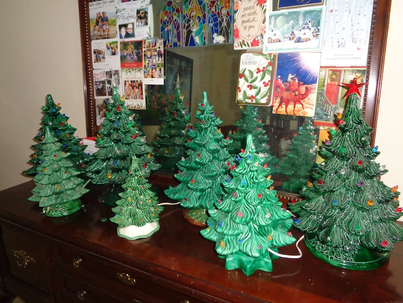 Vintage Ceramic Christmas Tree Collection A Curated Etsy