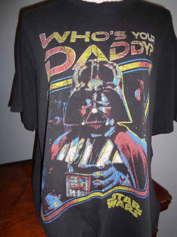 Vintage STAR WARS T-SHIRT with a wonderful well w… - image 2