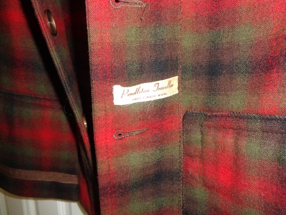 Vintage PENDLETON TRAVELLER STYLE Plaid Coat,  A … - image 9