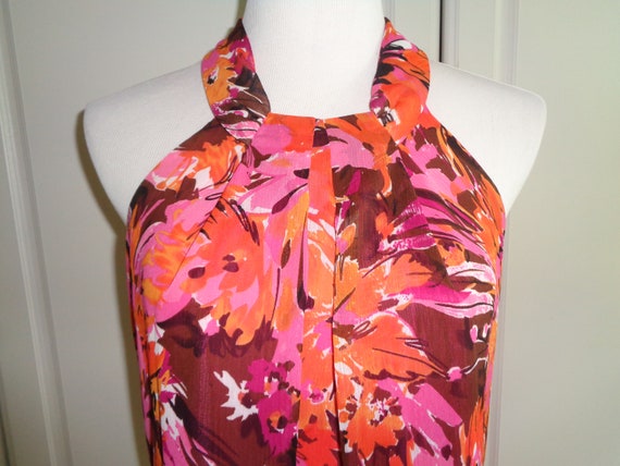 Vintage Sleeveless Summertime Breezy Blouse in a … - image 1