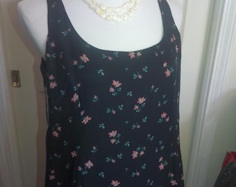 Ralph Lauren Silk Floral Sundress, Sleeveless Gown, Size 8
