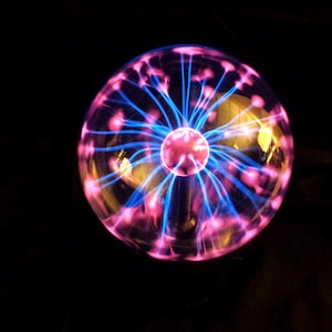 Vintage ElectroStorm Ball Lamp, Lite F/X Table Sconce