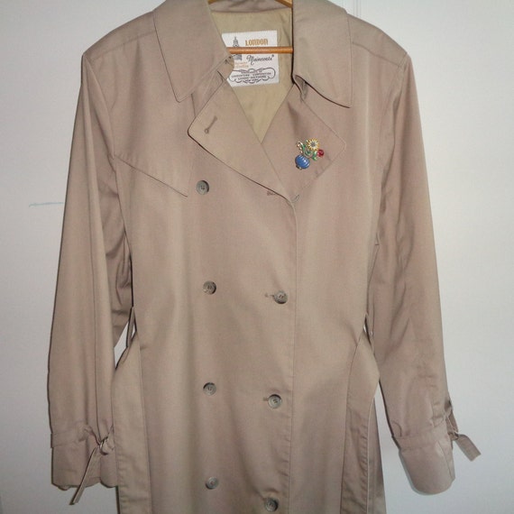 Vintage Size 16R London Fog Sizetrench Coat in Very Good - Etsy