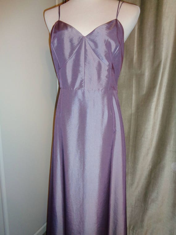 Vintage Long Length Lilac Gown, Size 11/12 Junior… - image 3