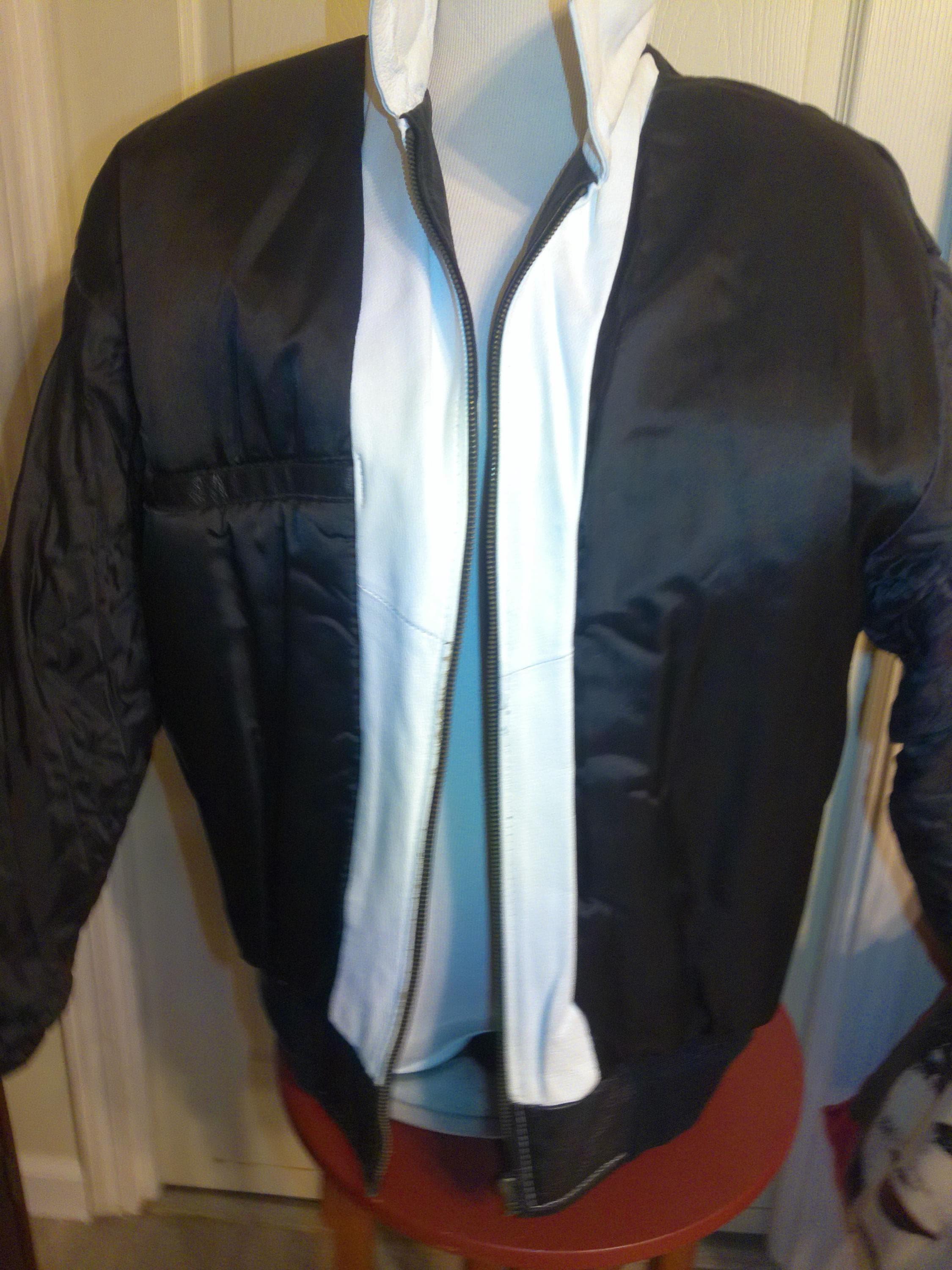 Michael Hoban WHEREMI レザージャケット M 黒 ミリタリー Vintage Michael Hoban WHEREMI Jacket Men's Medium Leather USA Flag