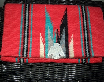 Vintage 1930's 1940's Chimayo Purse Clutch LARGE SIZE Thunderbird