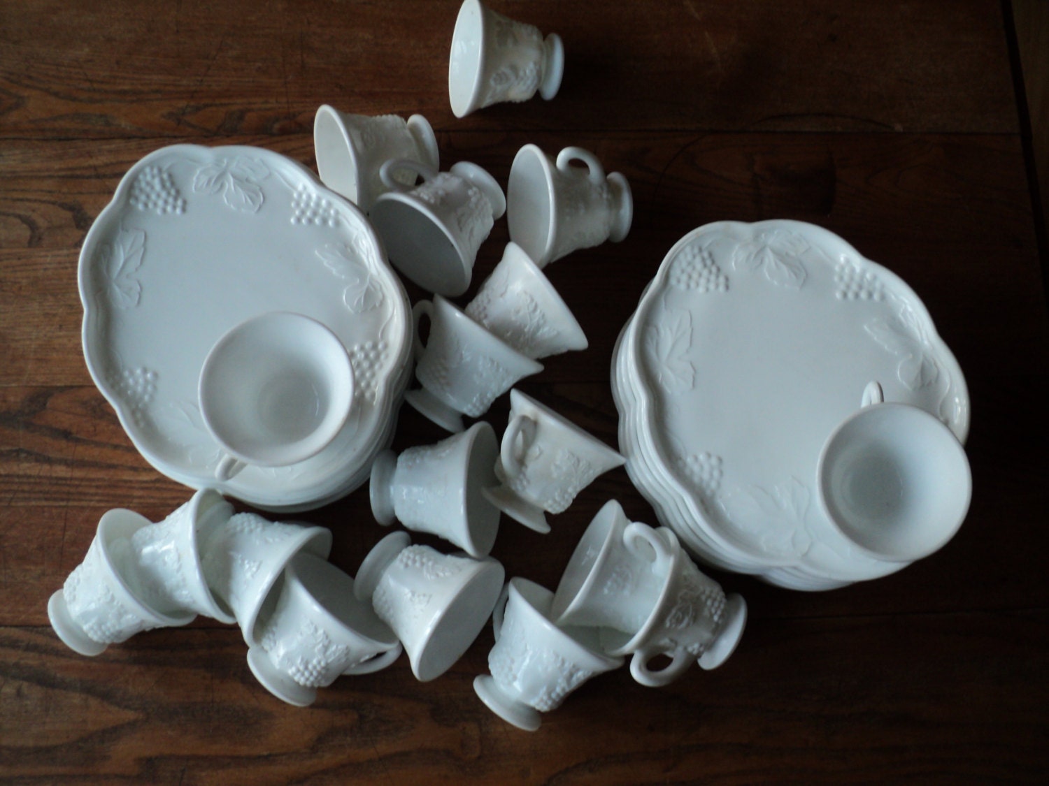 17 Vintage Milk Glass Tea Service Sets A Collection of 17 Etsy