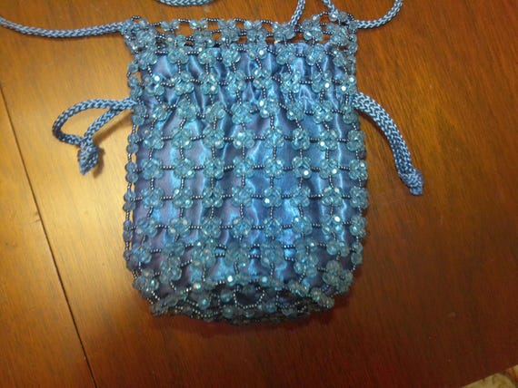 Slouch Pouch Draw String Style Purse with a beaut… - image 2