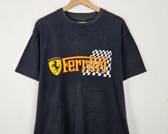 Vintage Ferrari Logo F1 Racing Trikot