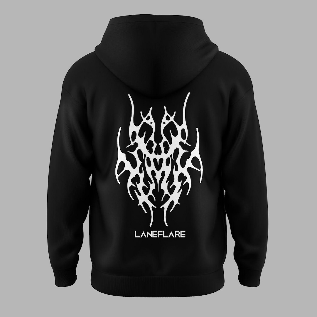 Reflective Biker Hoodie, Cybersignalism Rider Hoodie, Streetwear