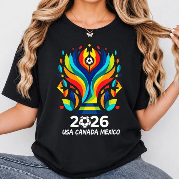 FIFA World Cup 2026 PNG, USA Canada Mexico Soccer Shirt Design, Football Fan (Digital Download)