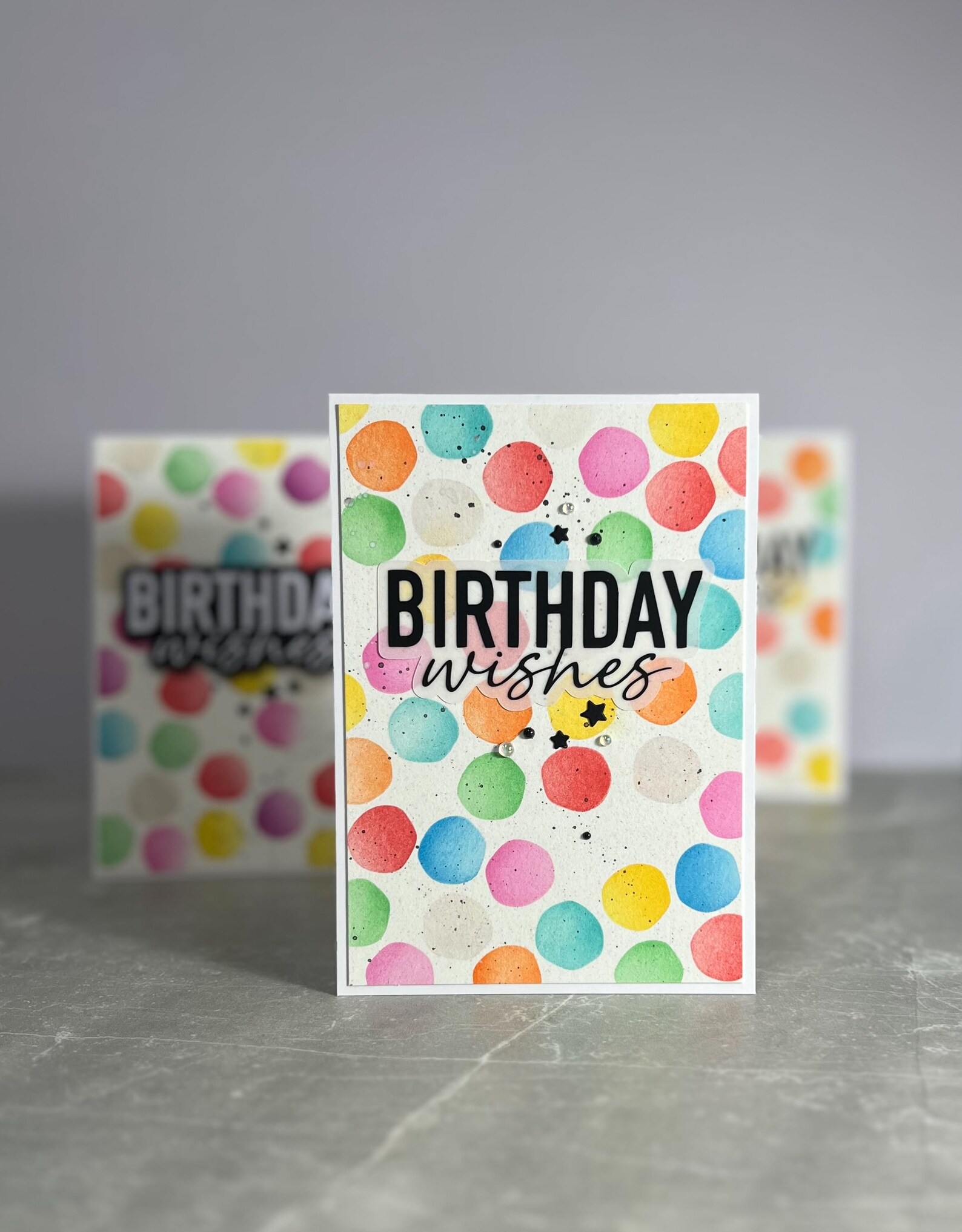 Birthday Wishes Handmade Greeting Card - Set of 5 Cards With Envelopes ...