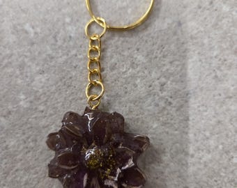 Sharm pendant keychain for zippers "Flower"