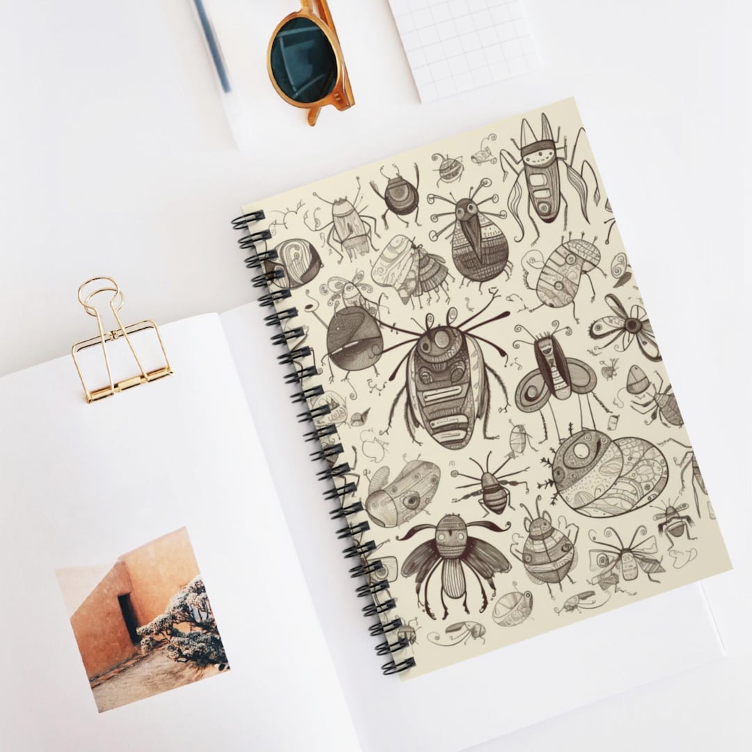 Bug Doodle Fun Spiral Notebook, Ruled Line Journal, Artistic Sketchbook ...