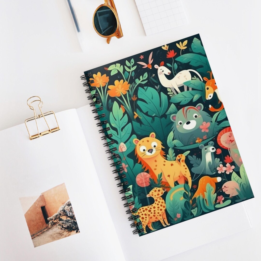 Jungle Life Joy Spiral Notebook, Ruled Journal, Artistic Sketchbook ...