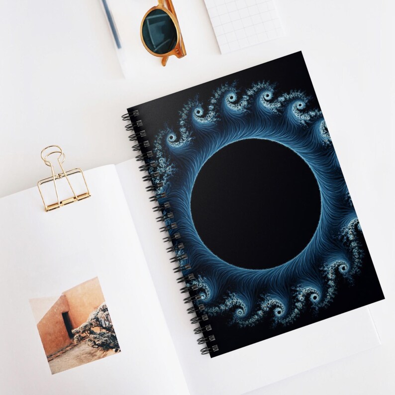 Matrix Ruled Diary Ripple Mesh Matrix Spiral Notebook, Ruled Line Journal, Artistic ...