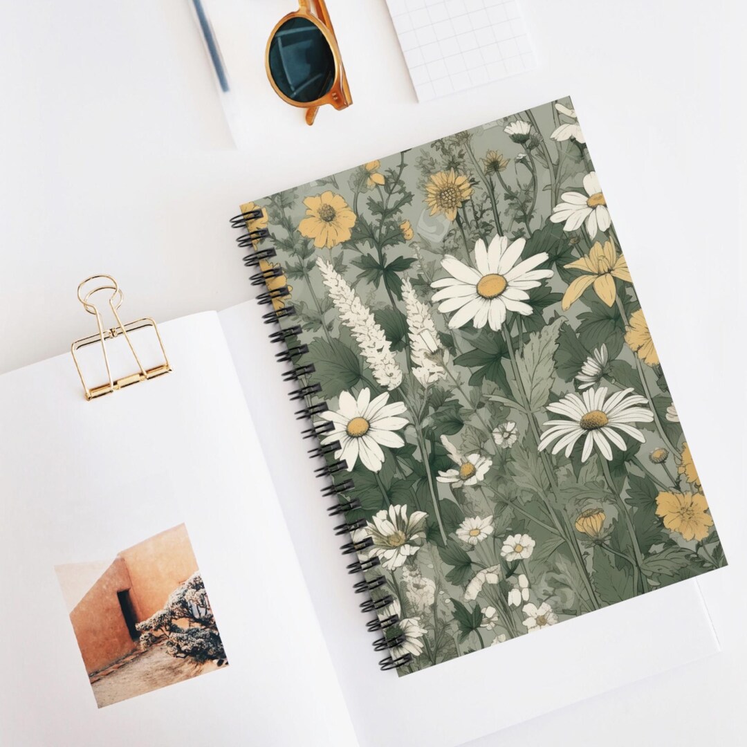 Cottage Herb Garden Spiral Notebook, Ruled Line Journal, Artistic ...