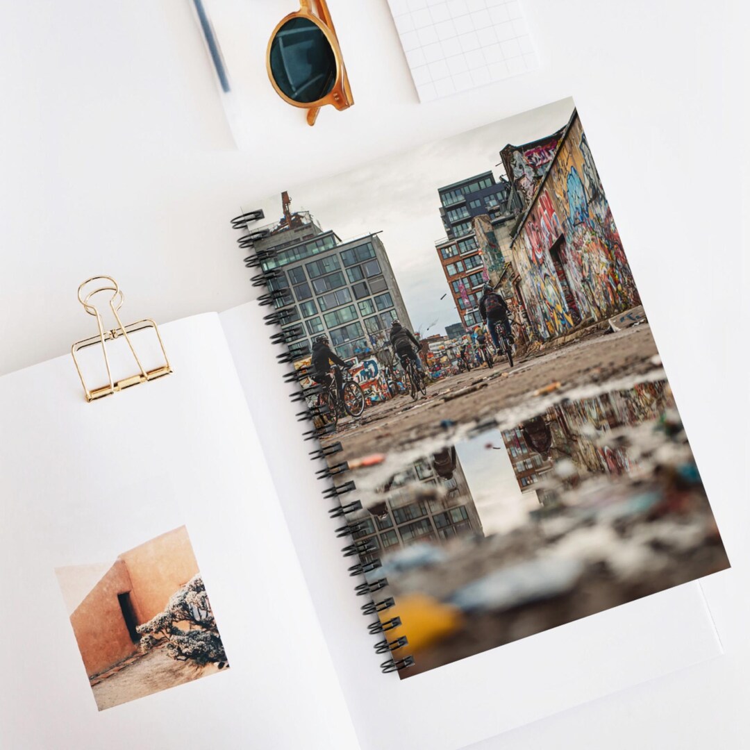 Graffiti City Stride Spiral Notebook, Ruled Journal, Artistic ...