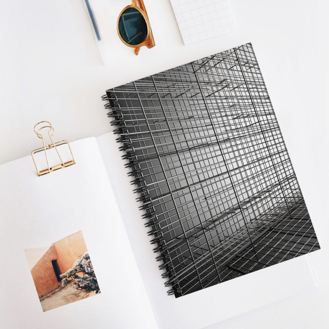 Mathematical Grid Order Spiral Notebook, Ruled Line Journal, Artistic ...