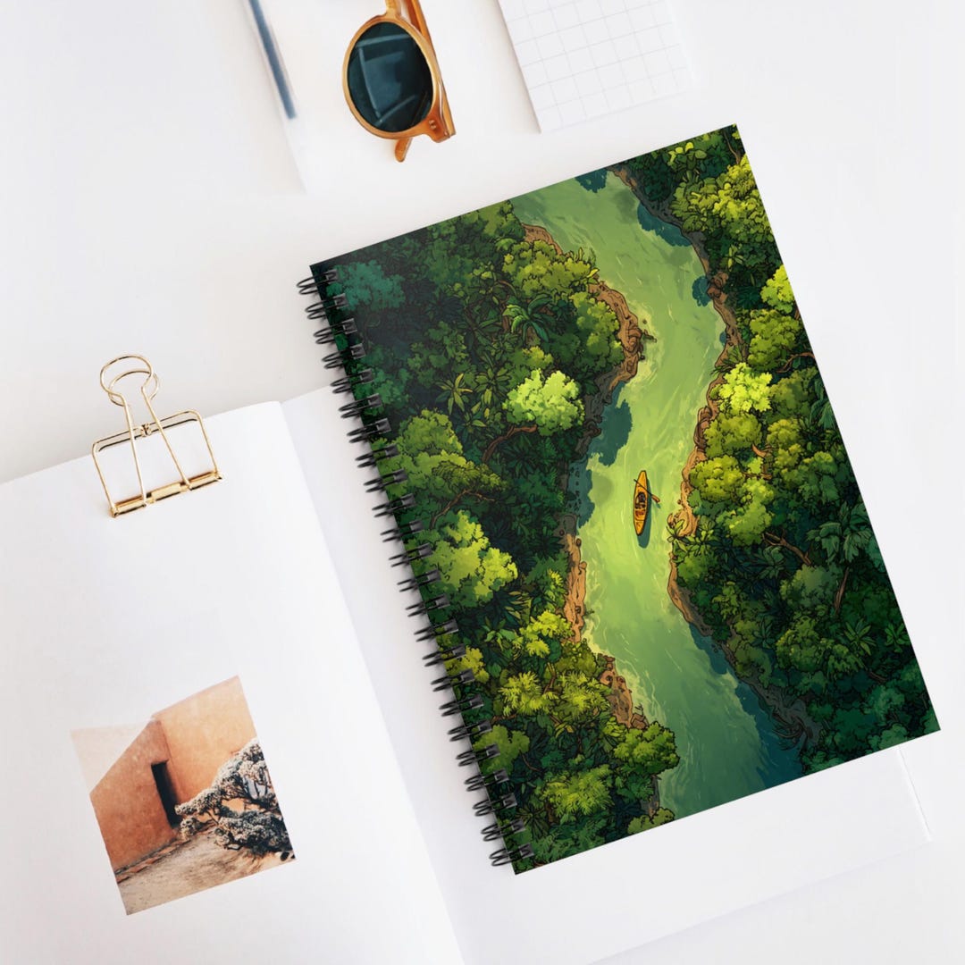 River Jungle Journey Spiral Notebook, Ruled Line Journal, Artistic ...