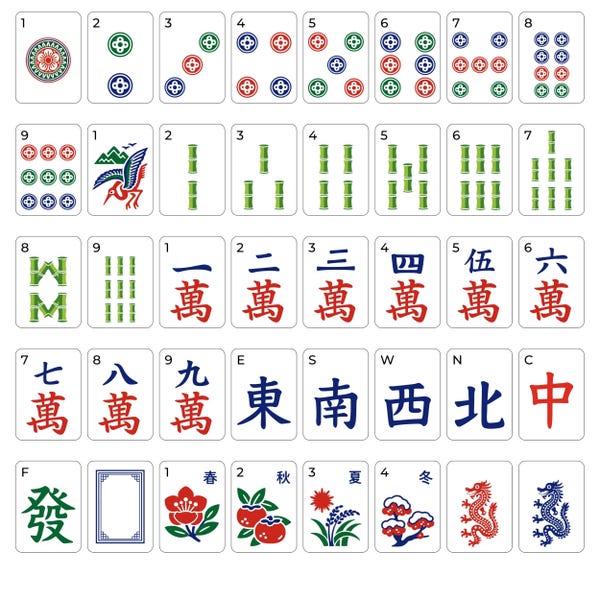 Mahjong Pattern Paper Mahjong by Art - Etsy