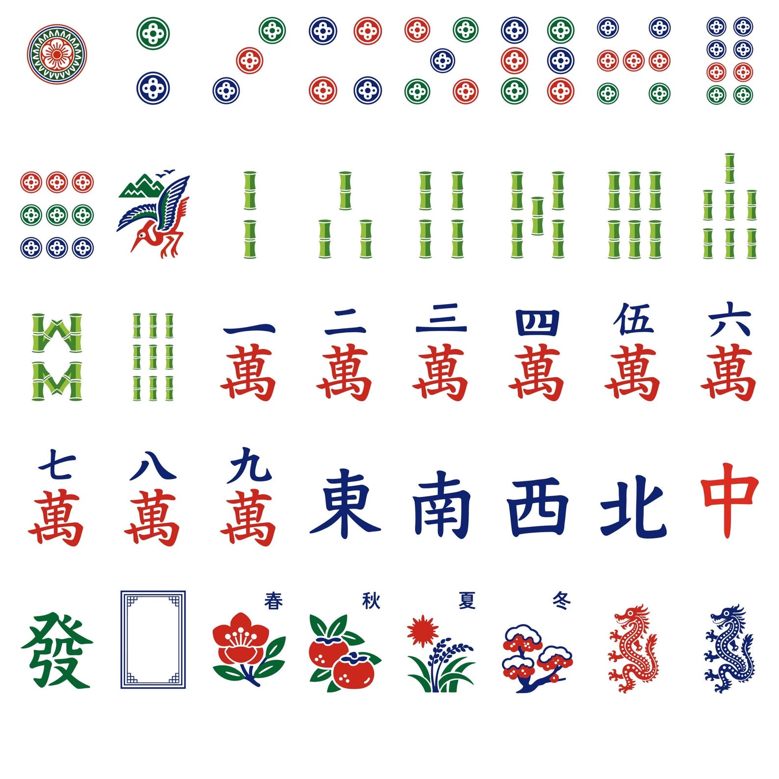 Mahjong Stack Patterns Mahjong Svg Bundle, 40 Mahjong Tiles Svg, American Mahjong Tiles Png ...