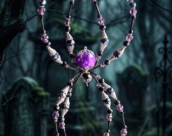 Araña atrapasoles viuda púrpura