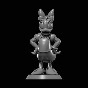 Daisy Duck STL-fil för 3D-utskrift