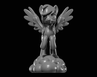 Rainbow Dash Mlp STL file for 3D Printing