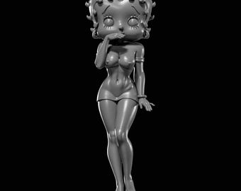 Betty Boop STL File for 3D Printing