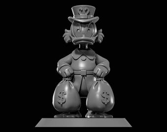 Scrooge McDuck STL file for 3D Printing