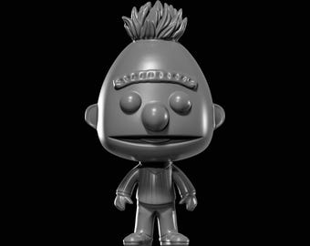 Funko Pop Bert  From Susame Street STL file for 3D Printing