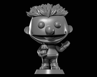 Funko Pop Ernie  From Susame Street STL file for 3D Printing