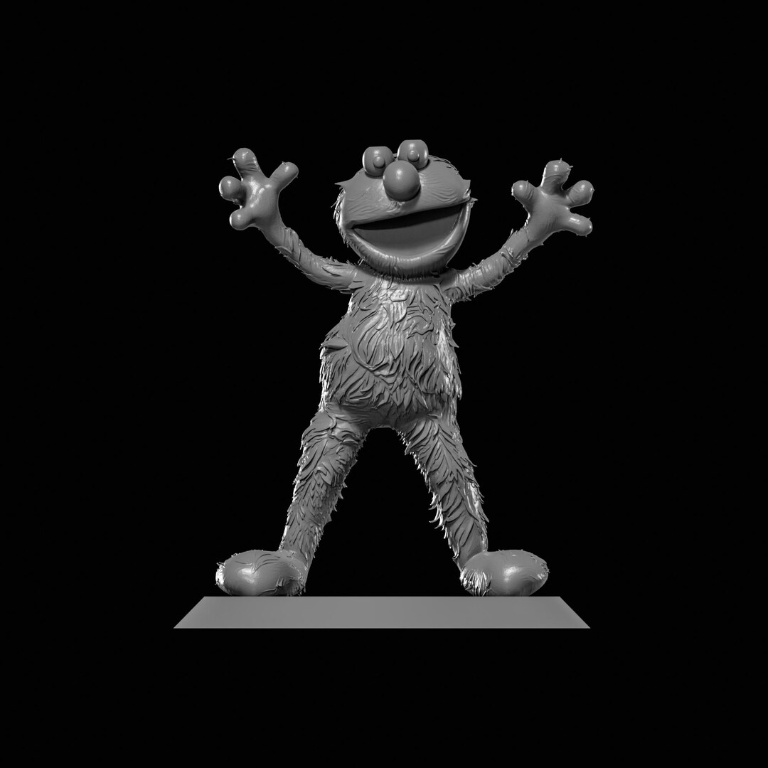 Elmo From Susame Street STL File for 3D Printing - Etsy