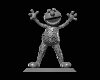 Elmo From Susame Street STL file for 3D Printing