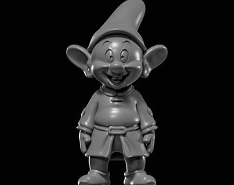 Dopey From Snow White and the Seven Dwarfs STL file for 3D Printing