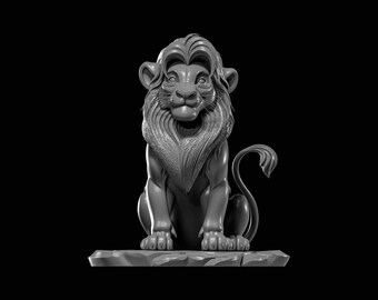 Lion King STL File for 3D Printing