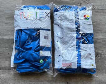 Globos de látex TUFTEX azules de 17 pulgadas (50 unidades)
