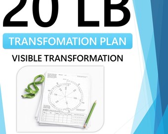 20 LB Weight Loss Plan PDF – 10-12 Week Transformation Tracker, Printable Spiral & Macro Calculator