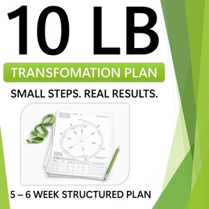 10 LB Weight Loss Tracker PDF – 5-6 Week Fat Loss Plan, Printable Spiral Chart & Calorie Deficit Calculator