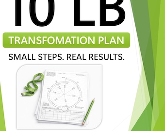 10 LB Weight Loss Tracker PDF – 5-6 Week Fat Loss Plan, Printable Spiral Chart & Calorie Deficit Calculator