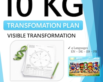 10kg Weight Loss Planner PDF – 10-12 Week Fat Loss Plan, Printable Spiral Tracker, Calorie Deficit & Macro Calculator