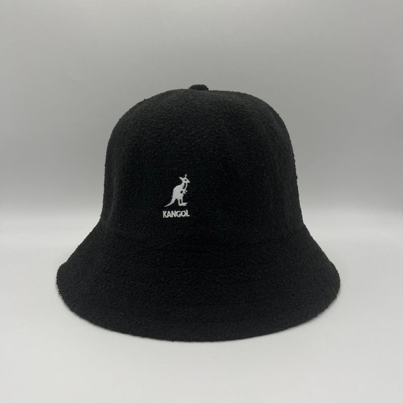 2Pcs Kangol Dome Bucket Hat, Unisex Hyuna Style Cap, Black/ Brown image 2