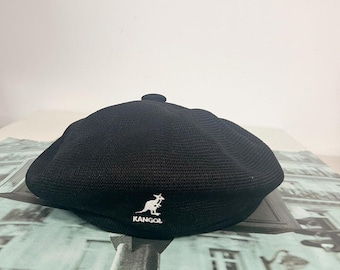 Kangol Kürbis Beret, Atmungsaktive Mesh Classic Black Cap