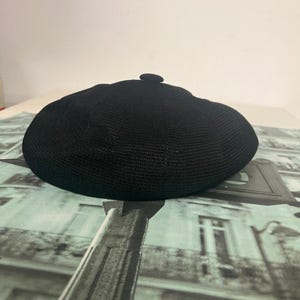 2Pcs Kangol Breathable Mesh Pumpkin & Classic Berets, Unisex Black Summer Hats image 5