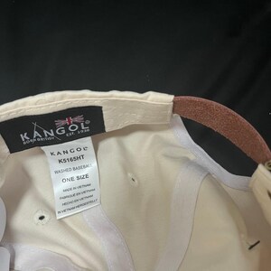 2PC Kangol K5165HT unisex baseballpet casual verstelbaar vizier zwart/beige afbeelding 10