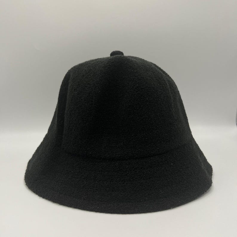 2Pcs Kangol Dome Bucket Hat, Unisex Hyuna Style Cap, Black/ Brown image 3
