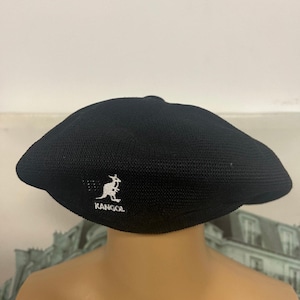 2Pcs Kangol Breathable Mesh Pumpkin & Classic Berets, Unisex Black Summer Hats image 2