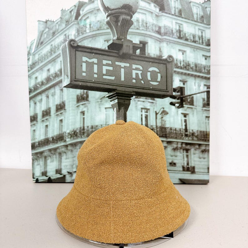 2Pcs Kangol Dome Bucket Hat, Unisex Hyuna Style Cap, Black/ Brown image 8